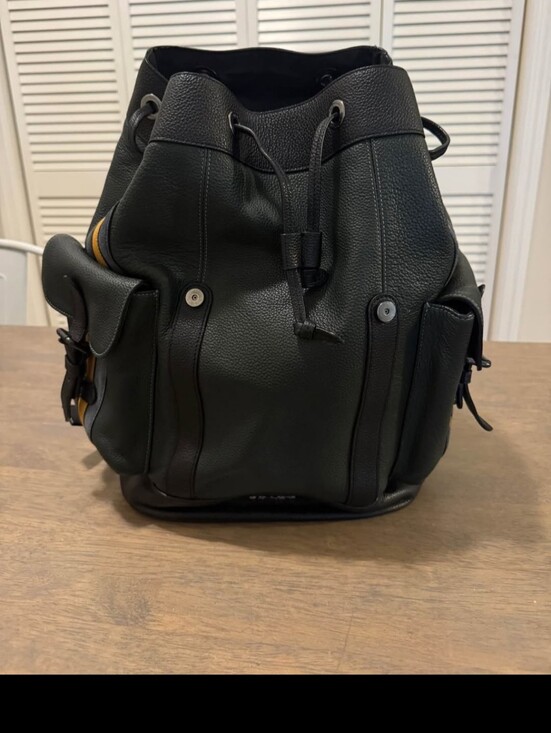 coach backpack with varsity stripe West In Blocked Signature Canvas Kh Coach West Backpack With Varsity